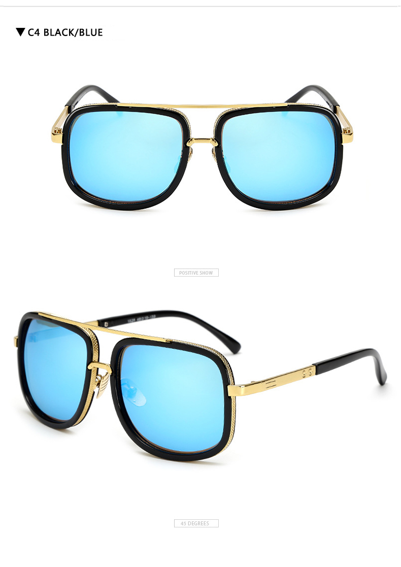 Men's Alloy Retro Sunglasses