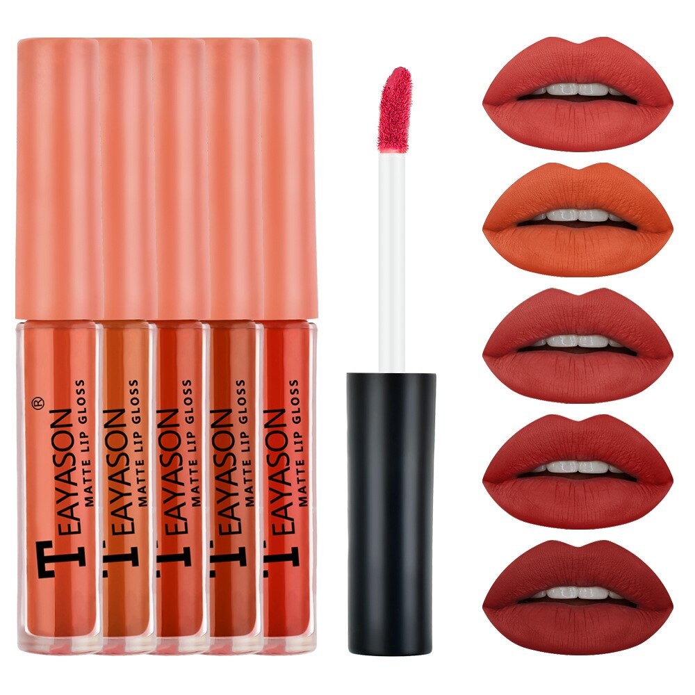 Velvet Waterproof Lipstick 5 Pcs Set