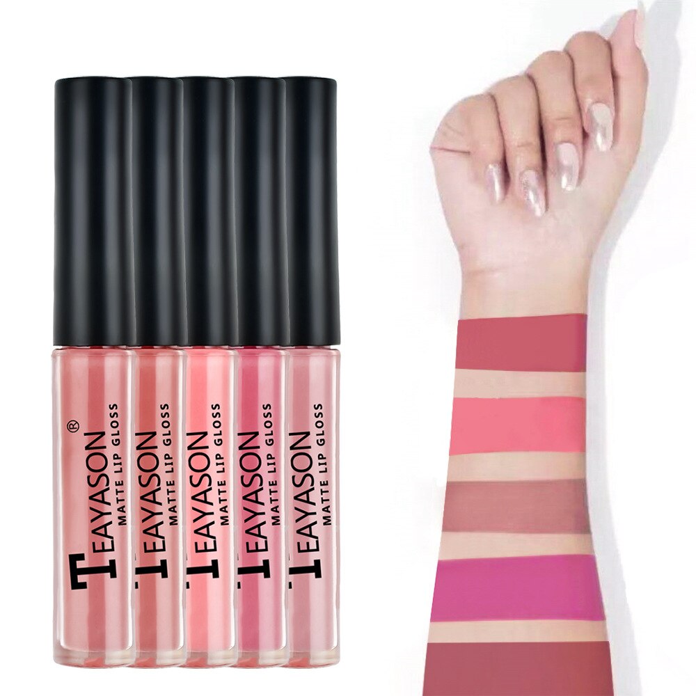 Velvet Waterproof Lipstick 5 Pcs Set