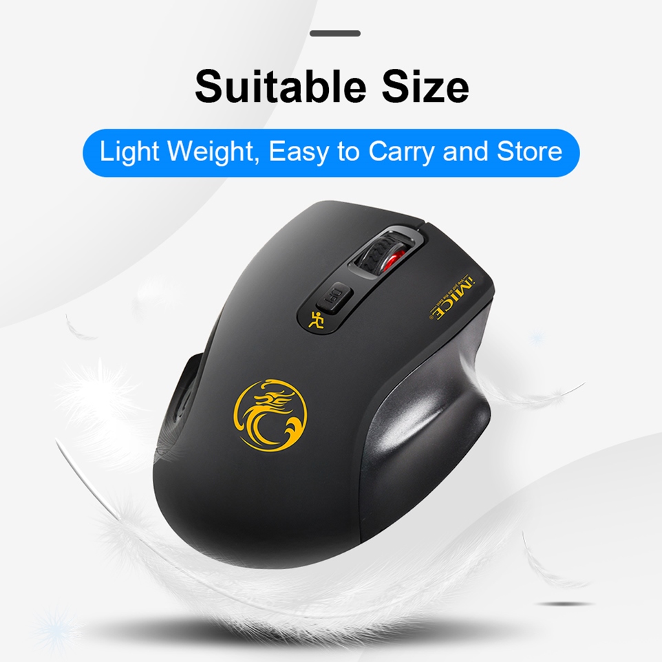 Ergonomic Optical Wireless Computer Mouse