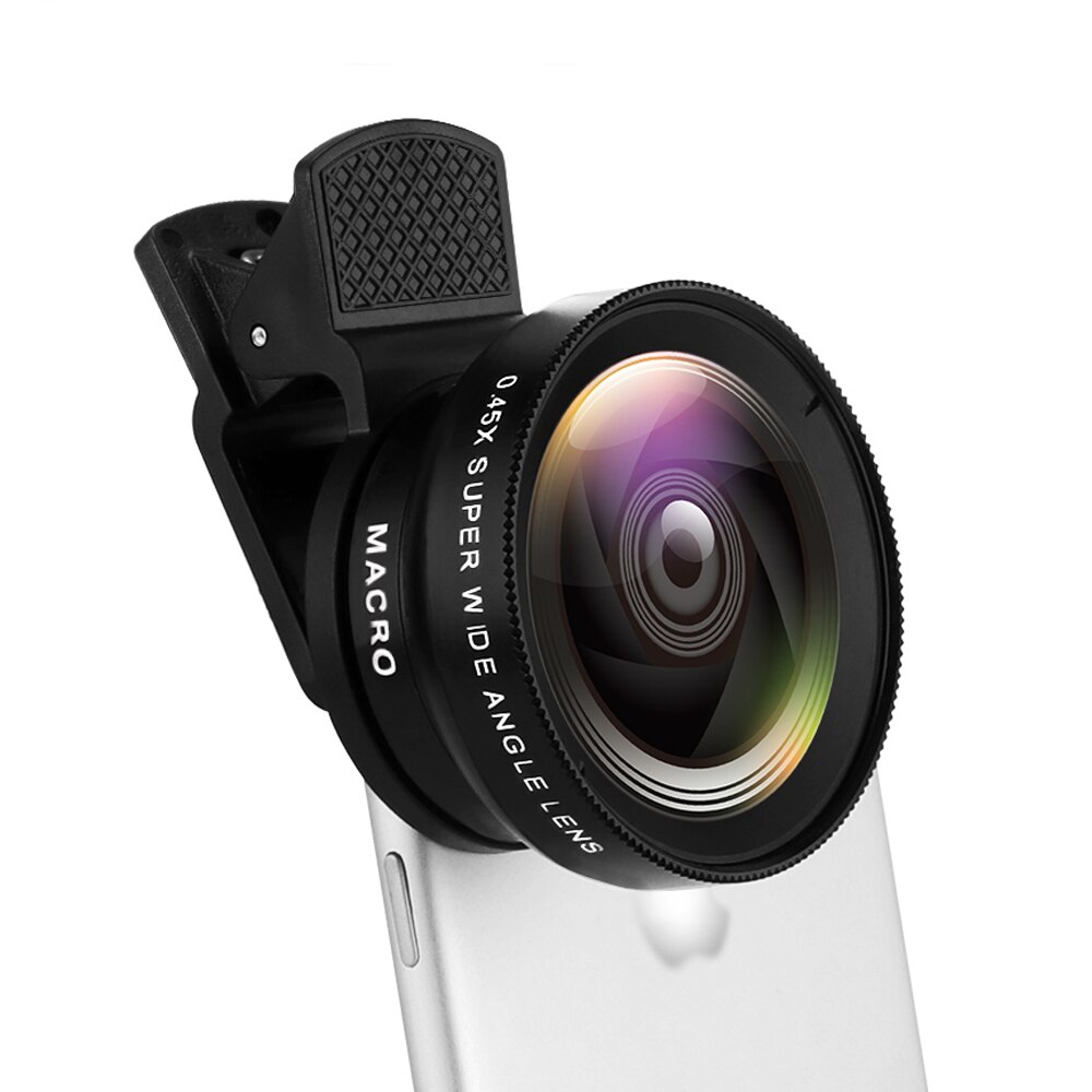 Universal Double Macro and Wide Angle Phone Lens