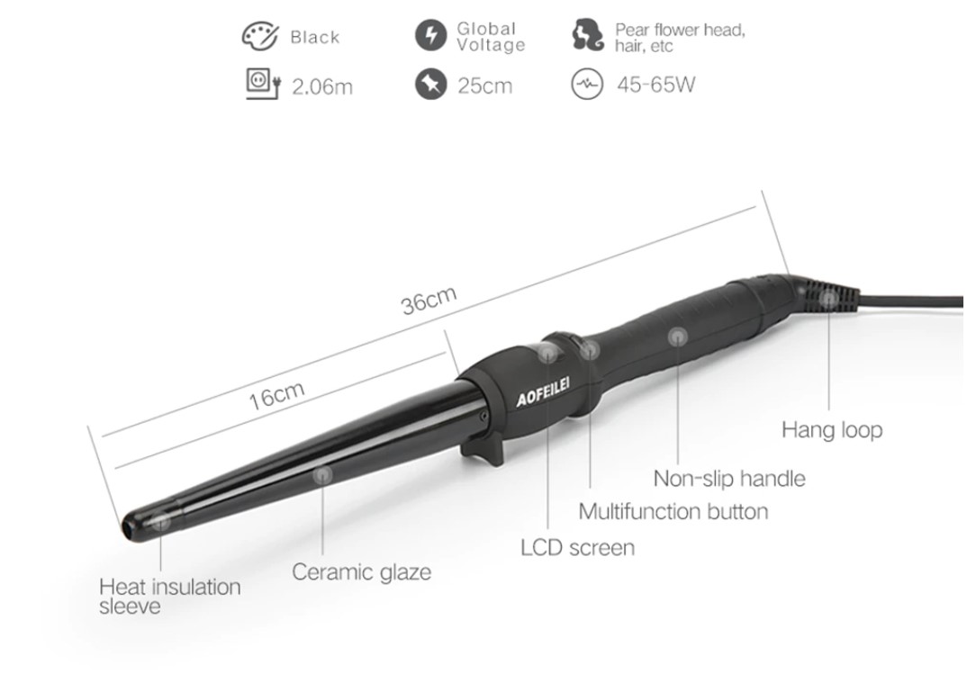 Ceramic Hair Curling Iron