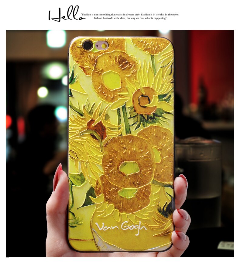 Vintage Van Gogh Art Silicone iPhone Case