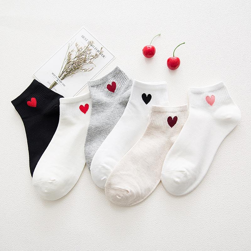 Women's Patterned Cotton Socks 5 Pairs Set