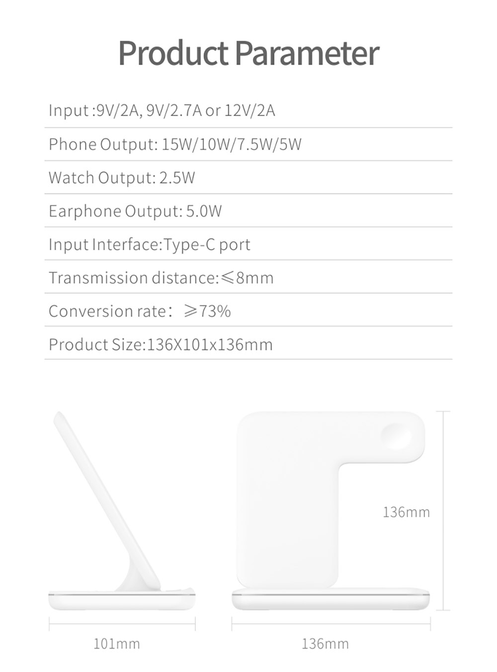 3 in 1Wireless Charger Stand