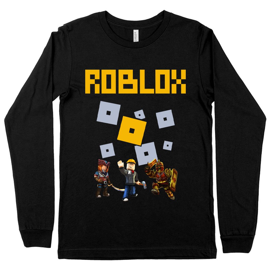 Funny Roblox Long Sleeve T-Shirt – Roblox Characters T-Shirt