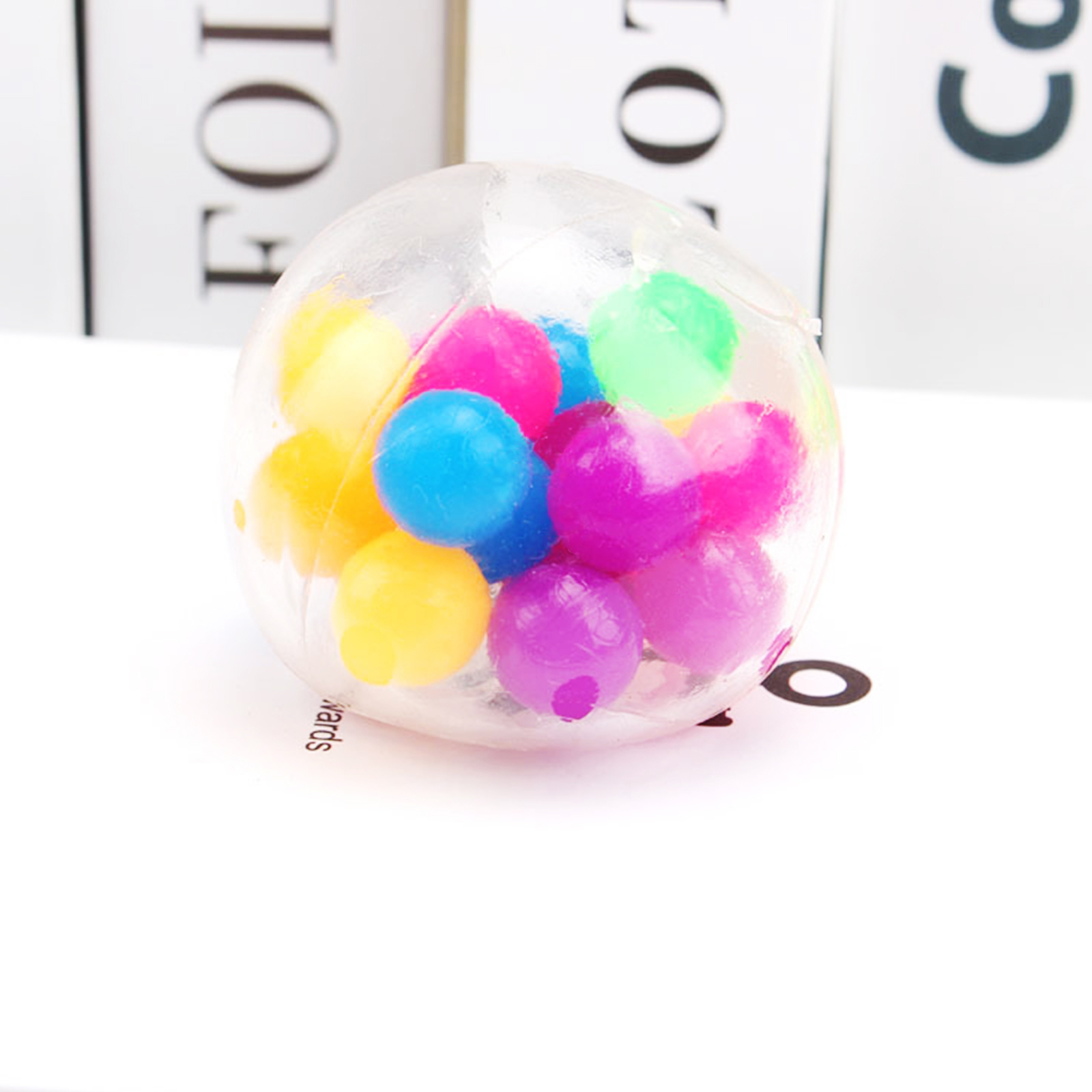 Rainbow Beaded Stress Ball