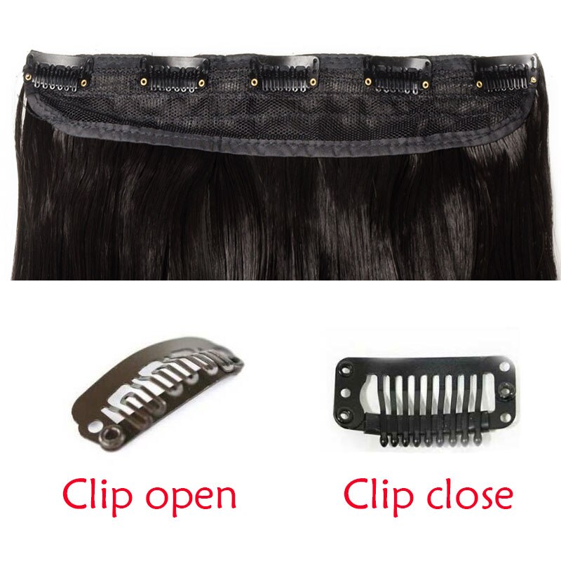 Long Straight Clip-In Synthetic Hair Extension