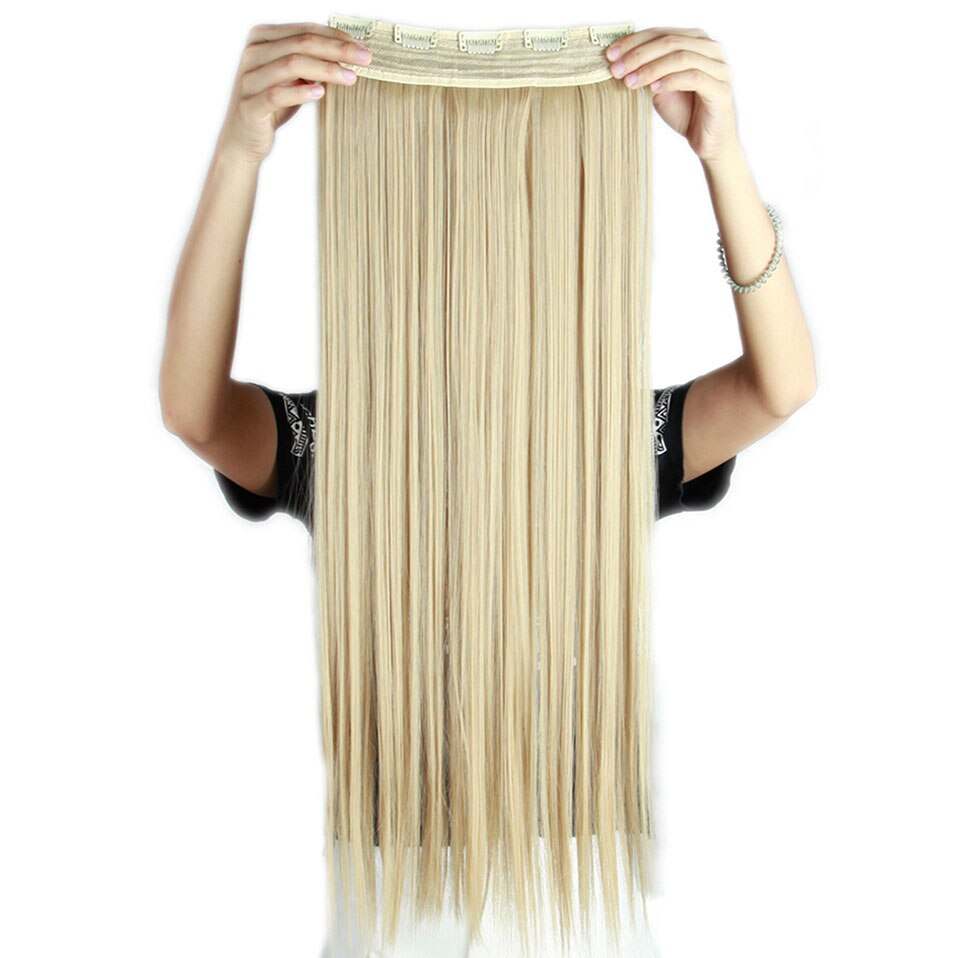 Long Straight Clip-In Synthetic Hair Extension