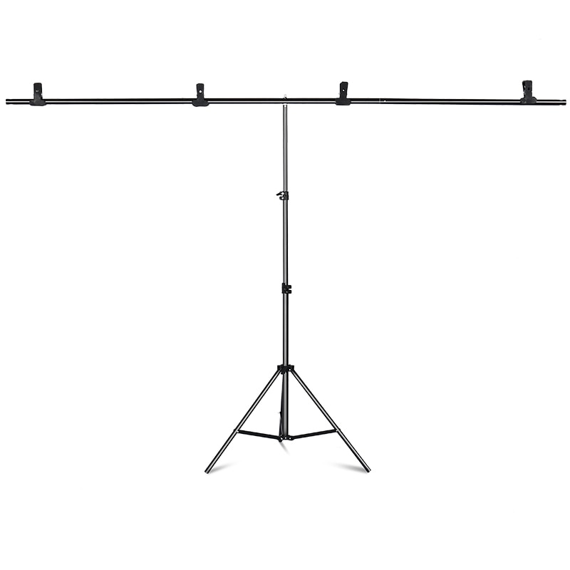 Adjustable T-Shaped Aluminum Backdrop Stand Adjustable T-Shaped Aluminum Backdrop Stand