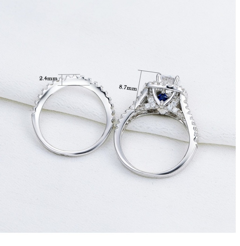 Women's Wedding Ring Set 2 Pcs