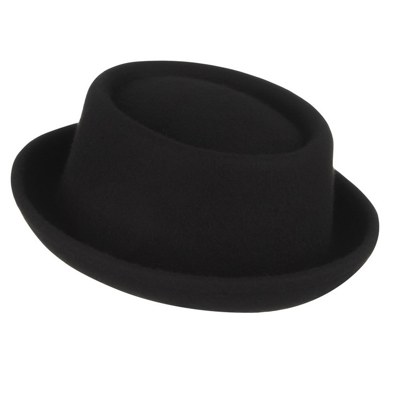 Men's Classic Wool Pork Pie Hat