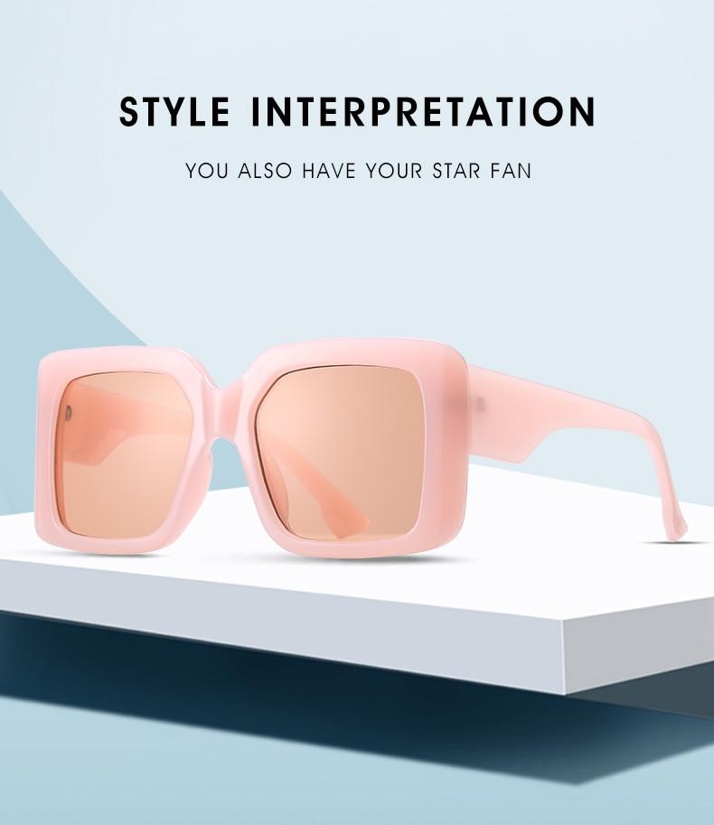Oversized Square Retro Gradient Sunglasses Oversized Square Retro Gradient Sunglasses