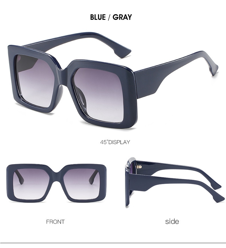 Oversized Square Retro Gradient Sunglasses Oversized Square Retro Gradient Sunglasses
