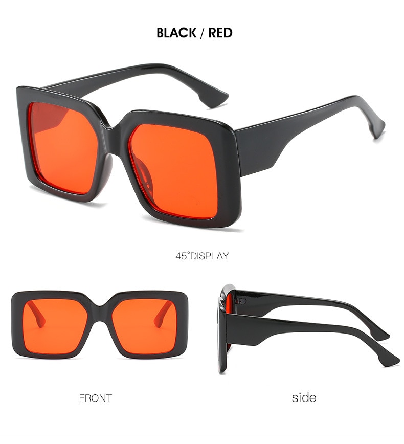 Oversized Square Retro Gradient Sunglasses Oversized Square Retro Gradient Sunglasses