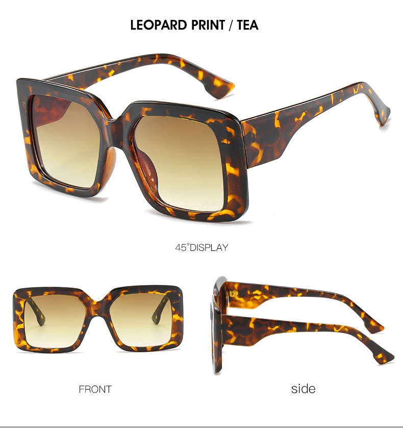 Oversized Square Retro Gradient Sunglasses Oversized Square Retro Gradient Sunglasses