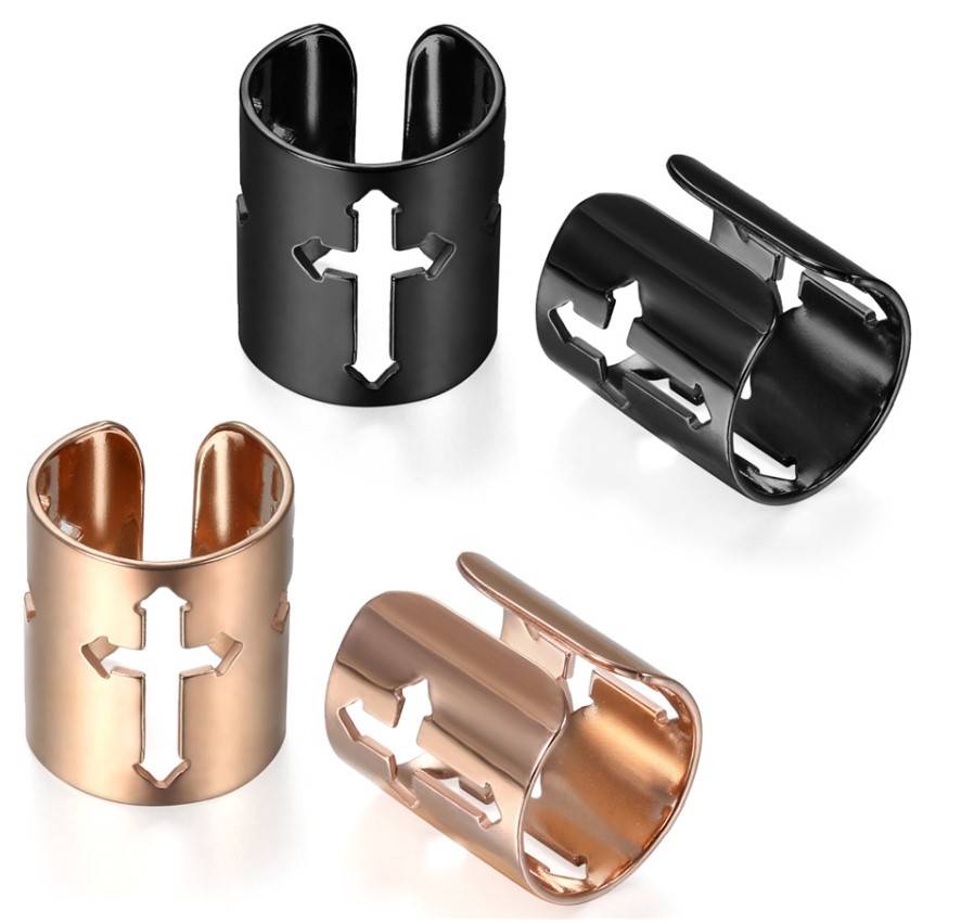 Men's Cross Ear Cuff Clip Earring