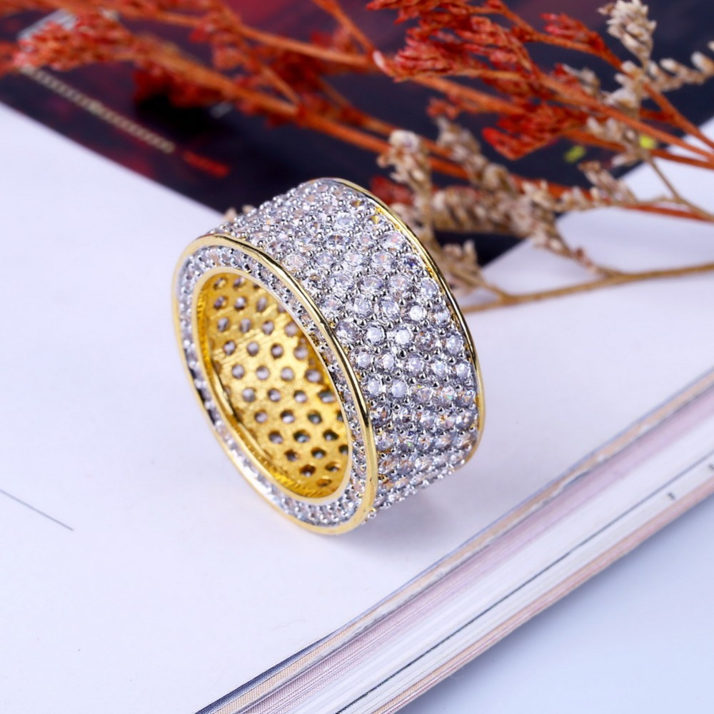 Men's Iced Out Fashion Cubic Zirconia Rings