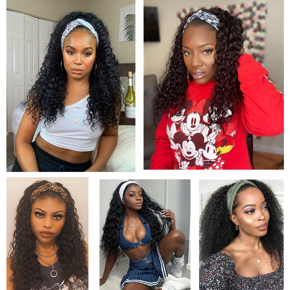 Kinky Synthetic Hair Headband Wig