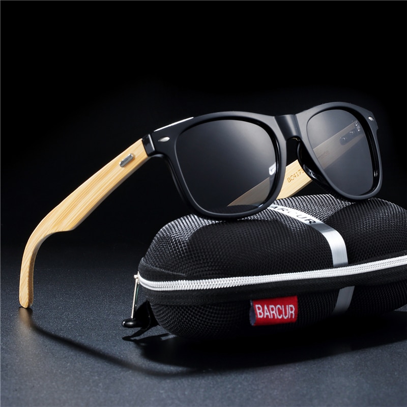 Men's Polarized Bamboo Sunglasses