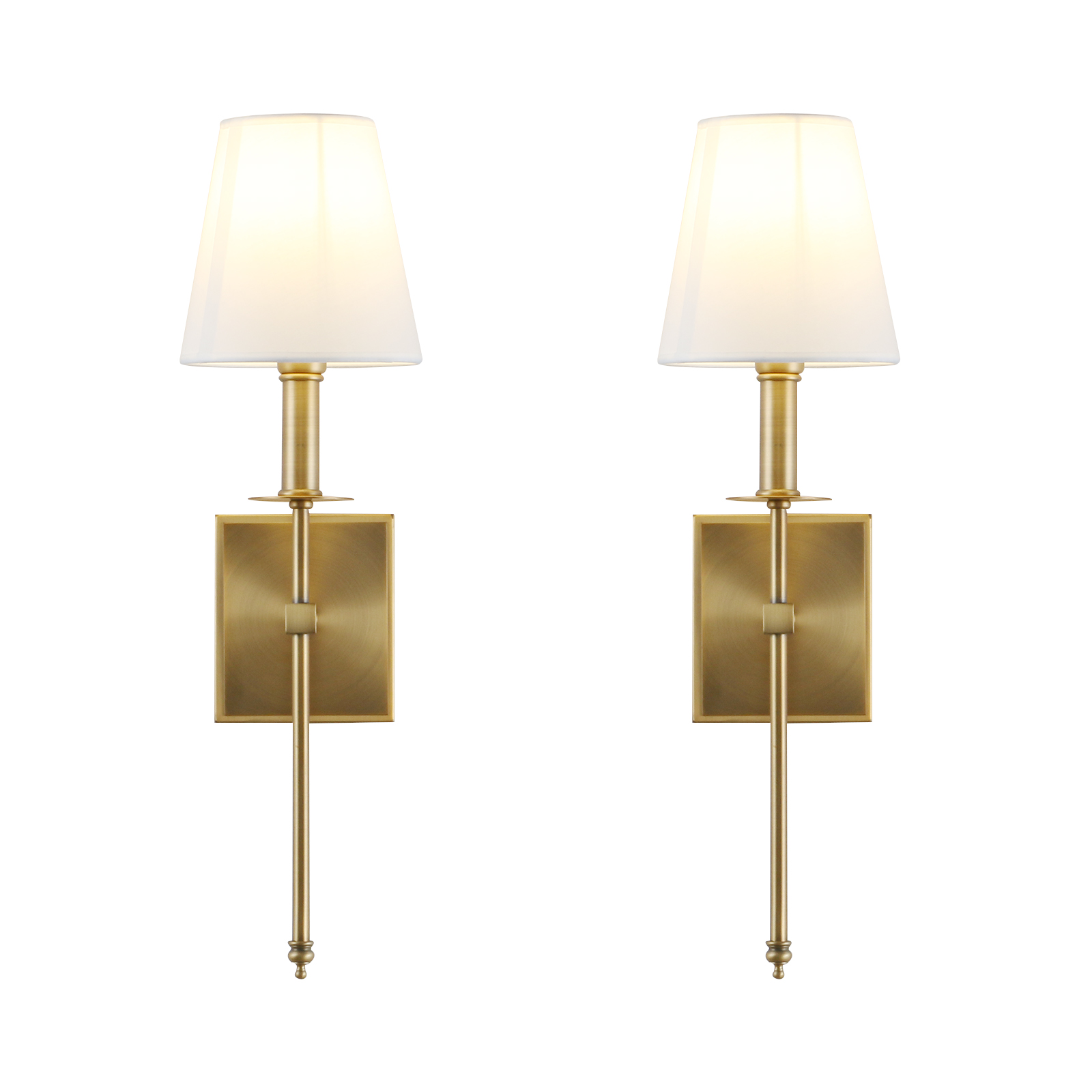 Classic Rustic Wall Lamps Pair