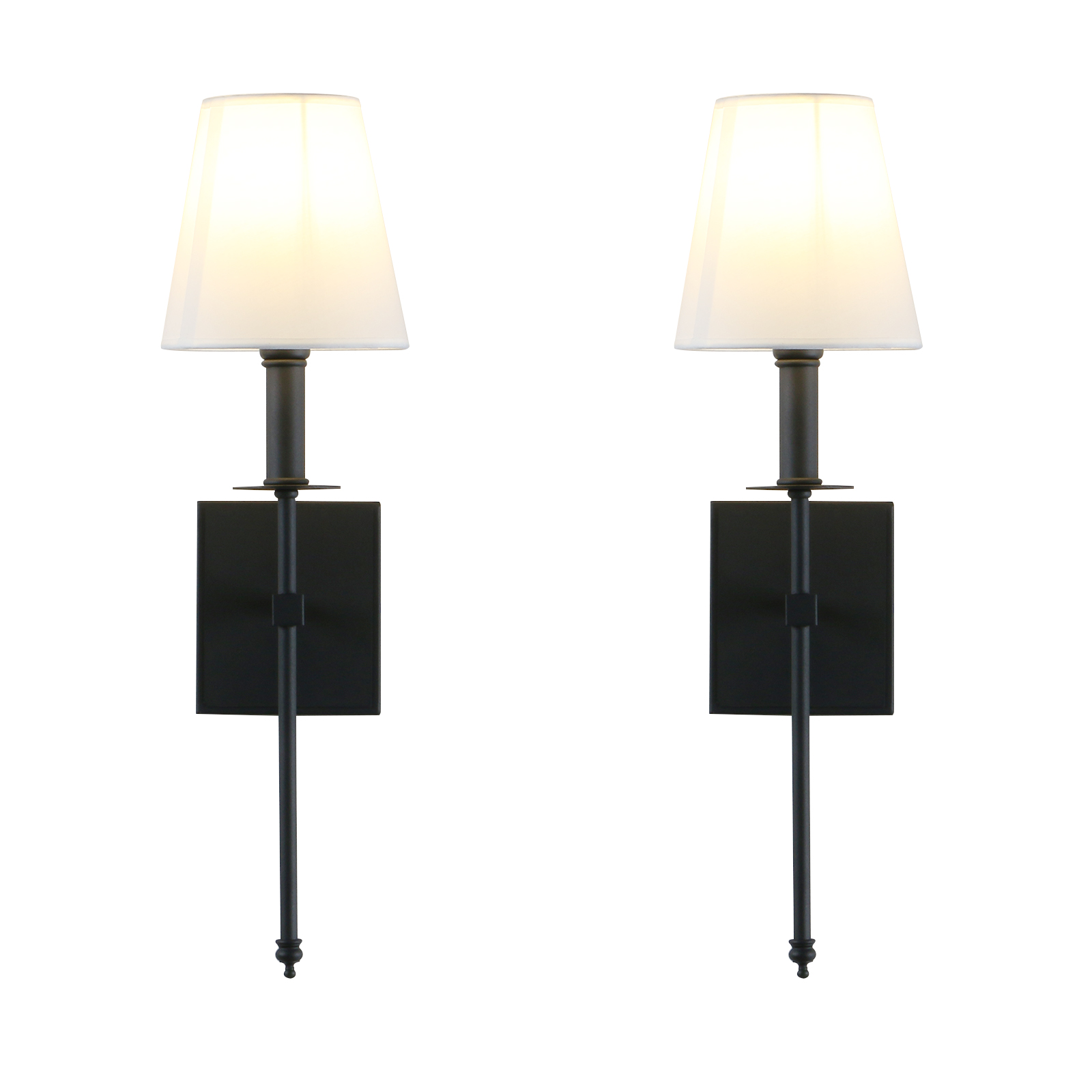 Classic Rustic Wall Lamps Pair