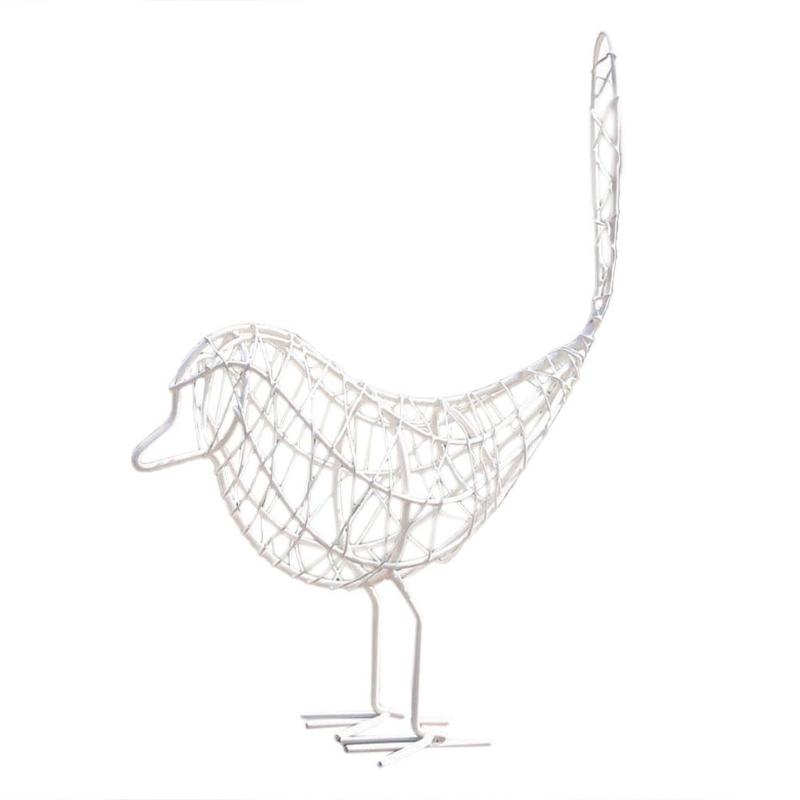 Nordic Metal Wire Bird Figurine