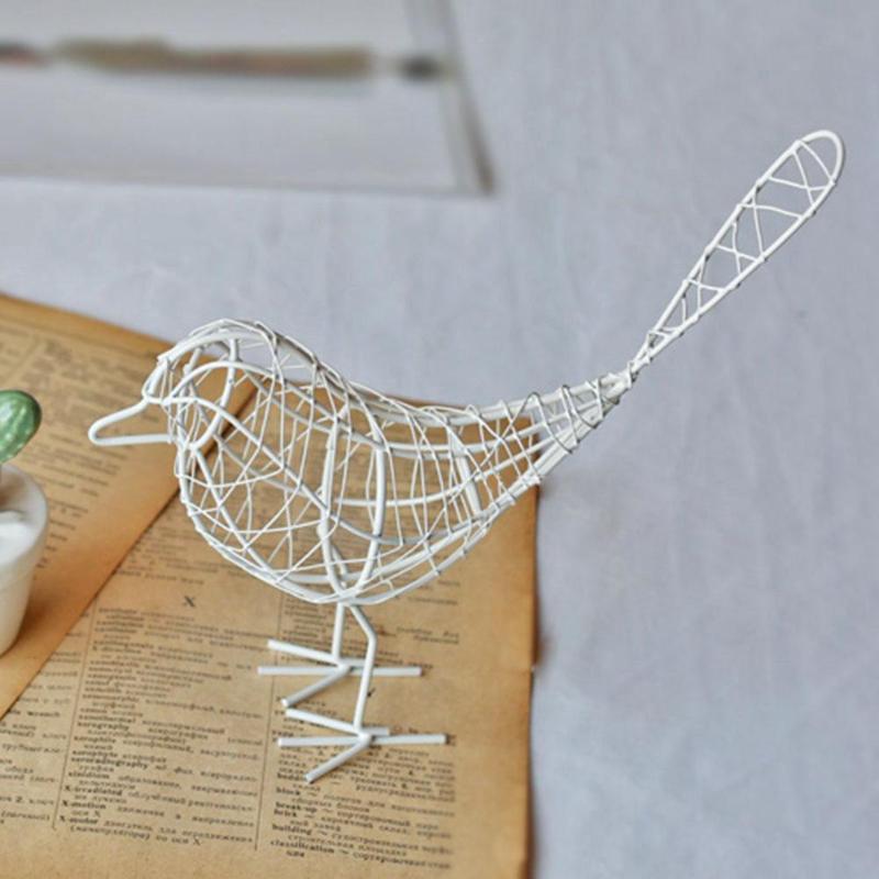 Nordic Metal Wire Bird Figurine