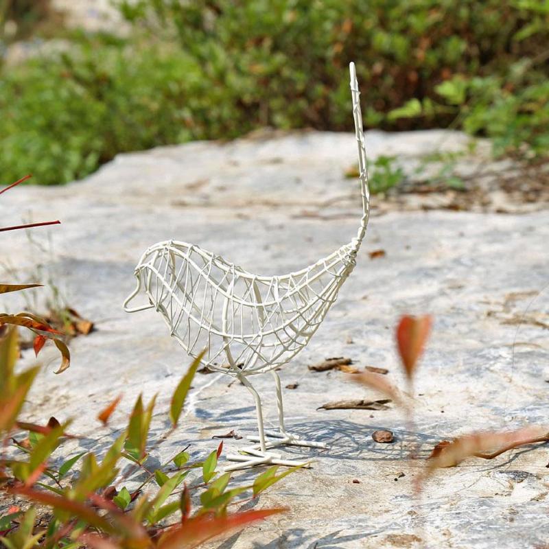 Nordic Metal Wire Bird Figurine