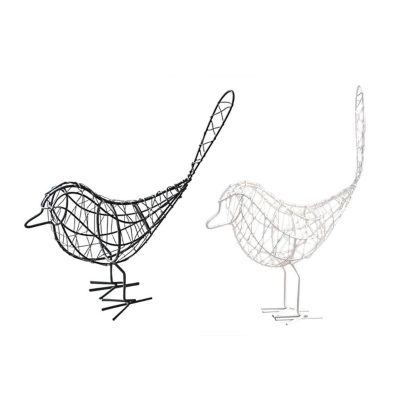 Nordic Metal Wire Bird Figurine