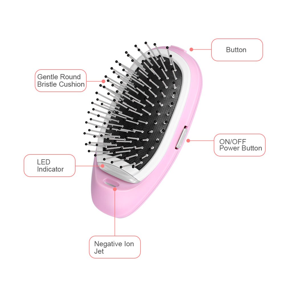 Portable Ionic Electric Hairbrush