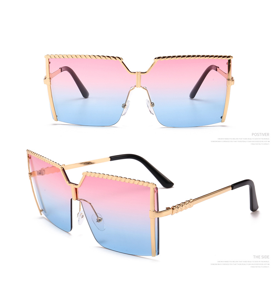 Large Square Shaped Sunglasses for Women