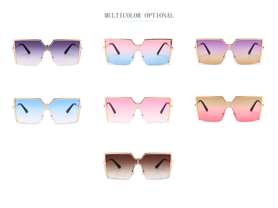 Large Square Shaped Sunglasses for Women