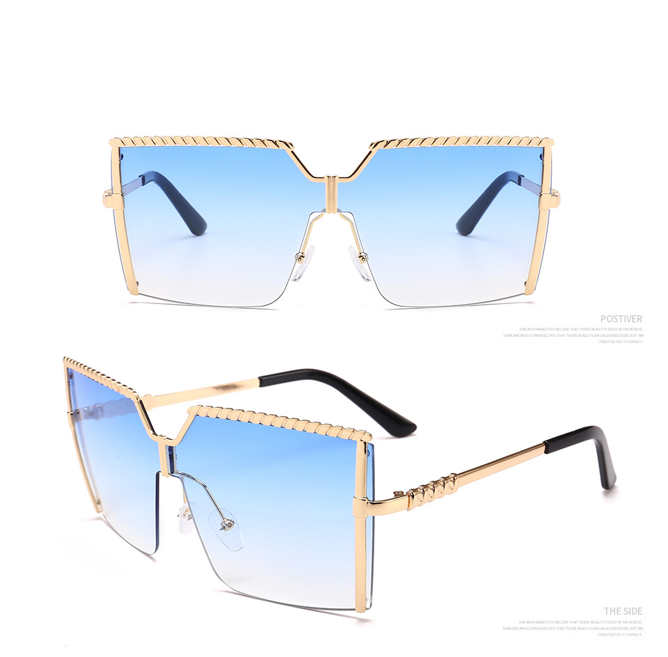 Large Square Shaped Sunglasses for Women