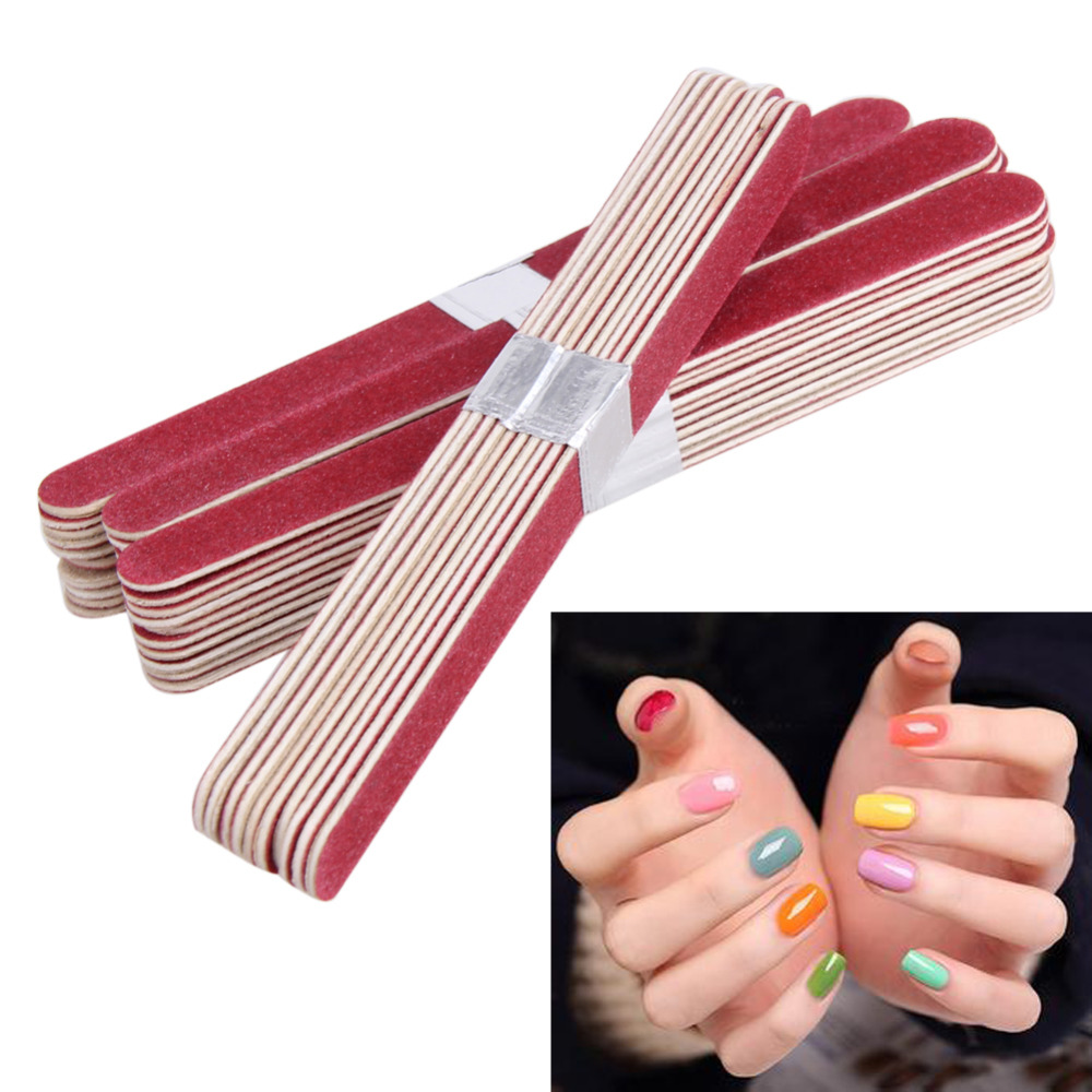 Set Wood Sandpaper Nail Files