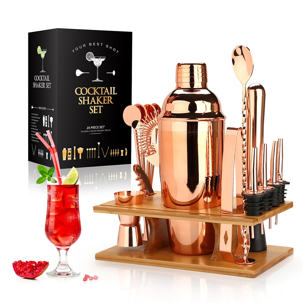 Rose Gold Cocktail Shaker Making Set