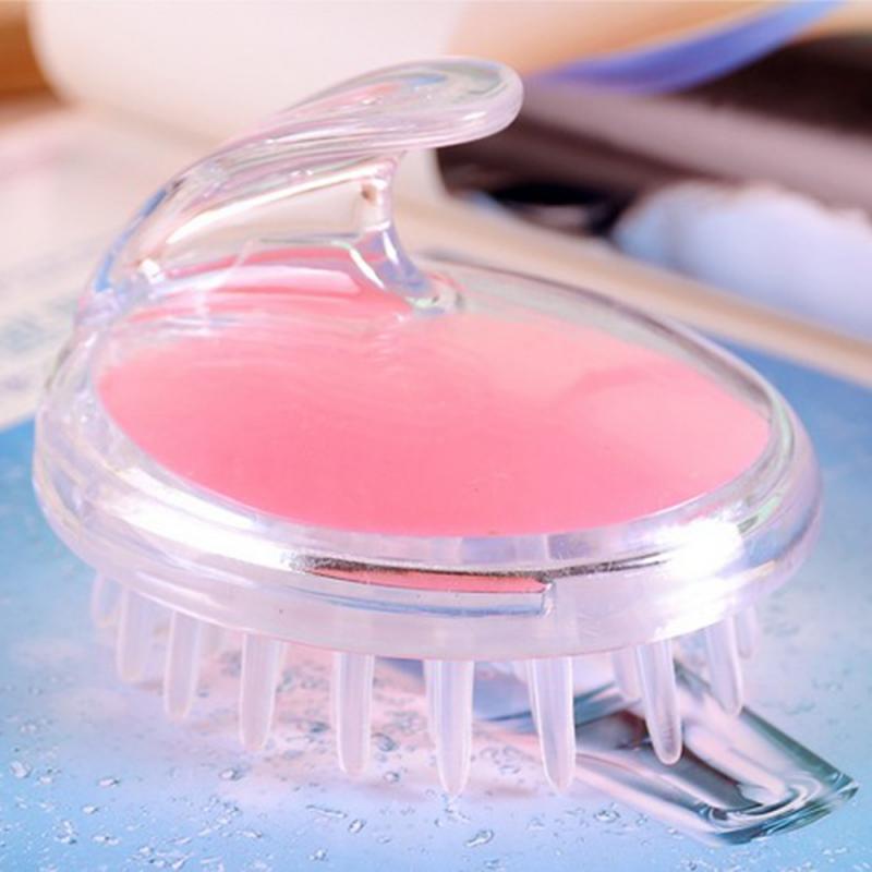 Transparent Design Scalp Massaging Shampoo Brush