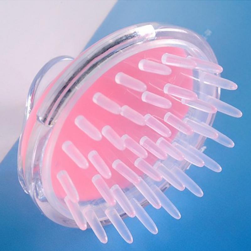 Transparent Design Scalp Massaging Shampoo Brush