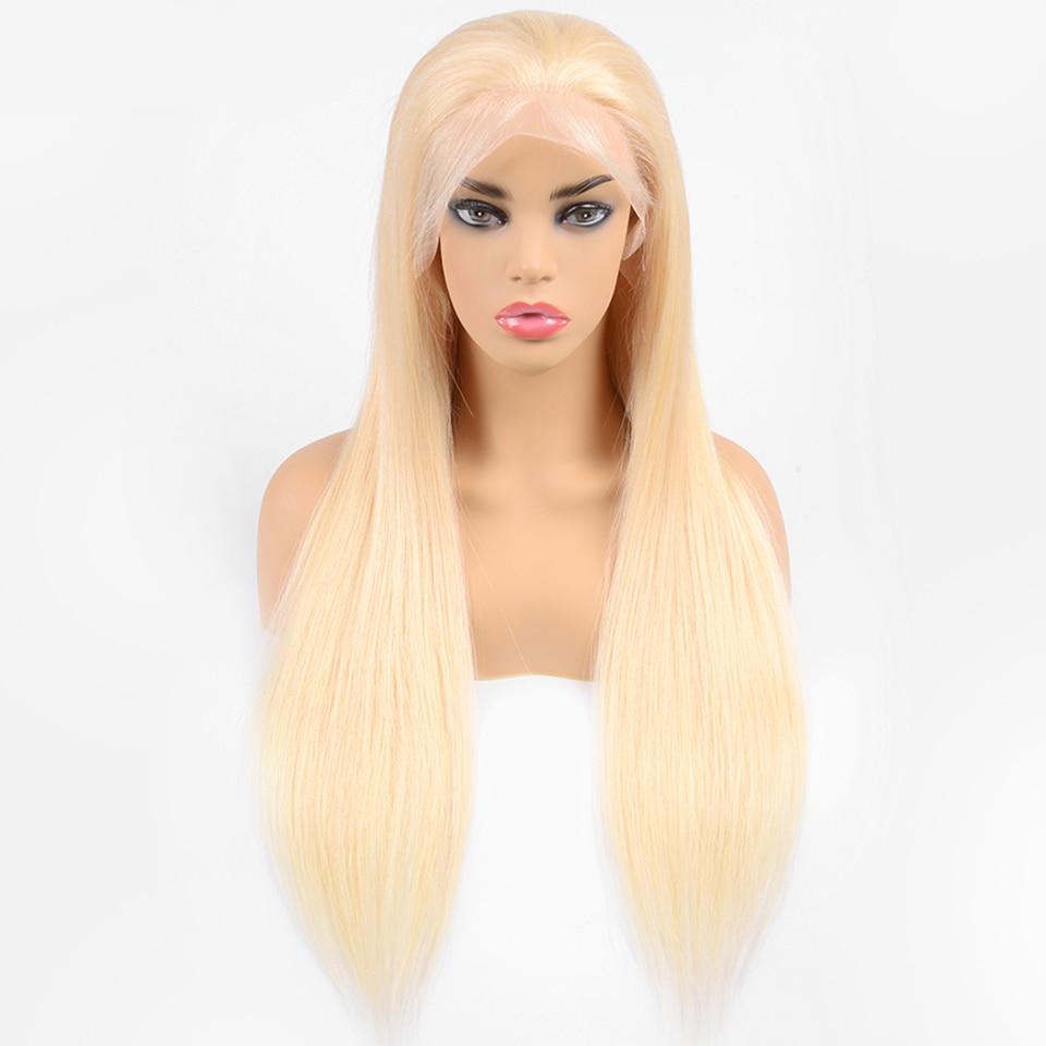 Lace Front Blonde Straight Human Hair Wig