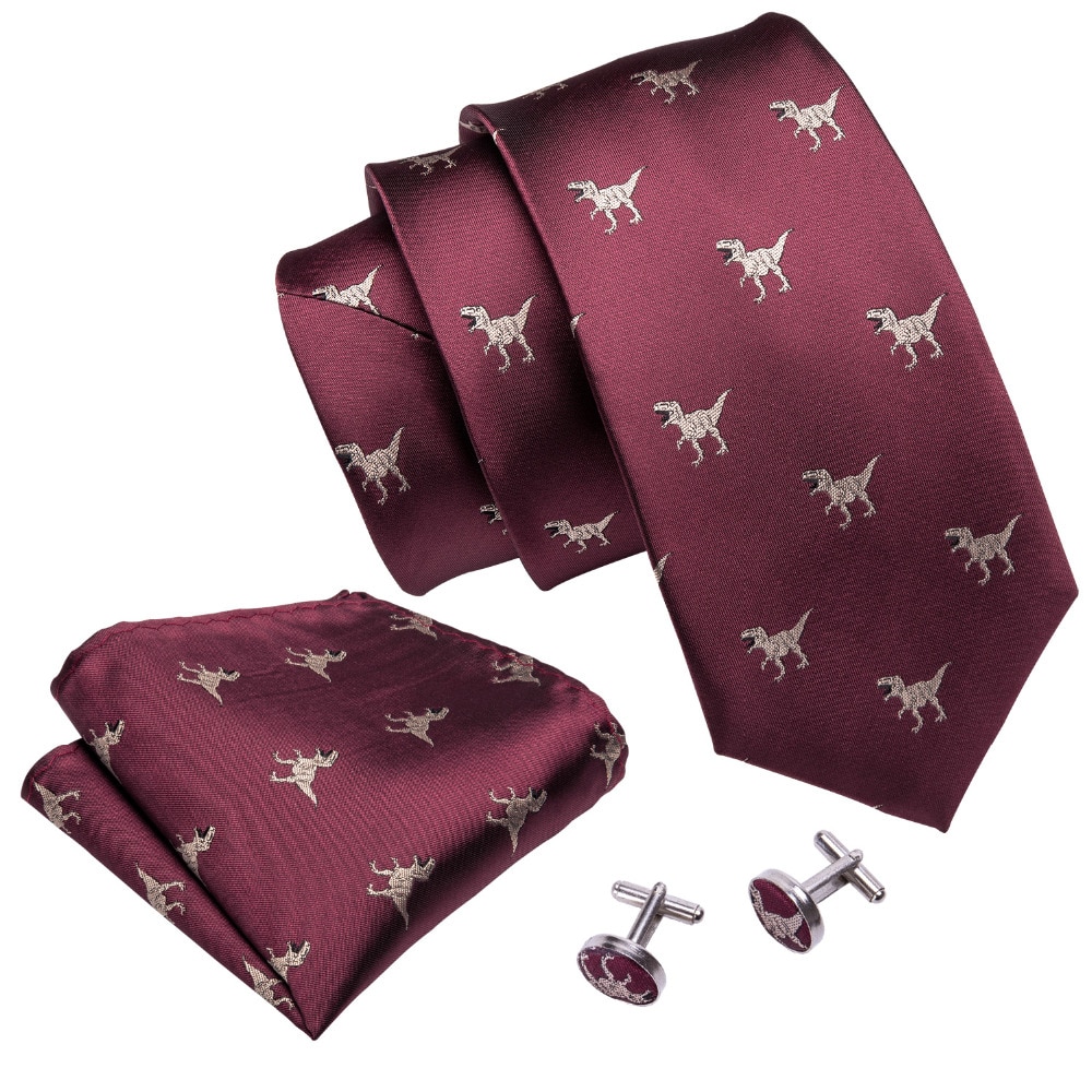 Men's Dinosaurs Patterned Tie