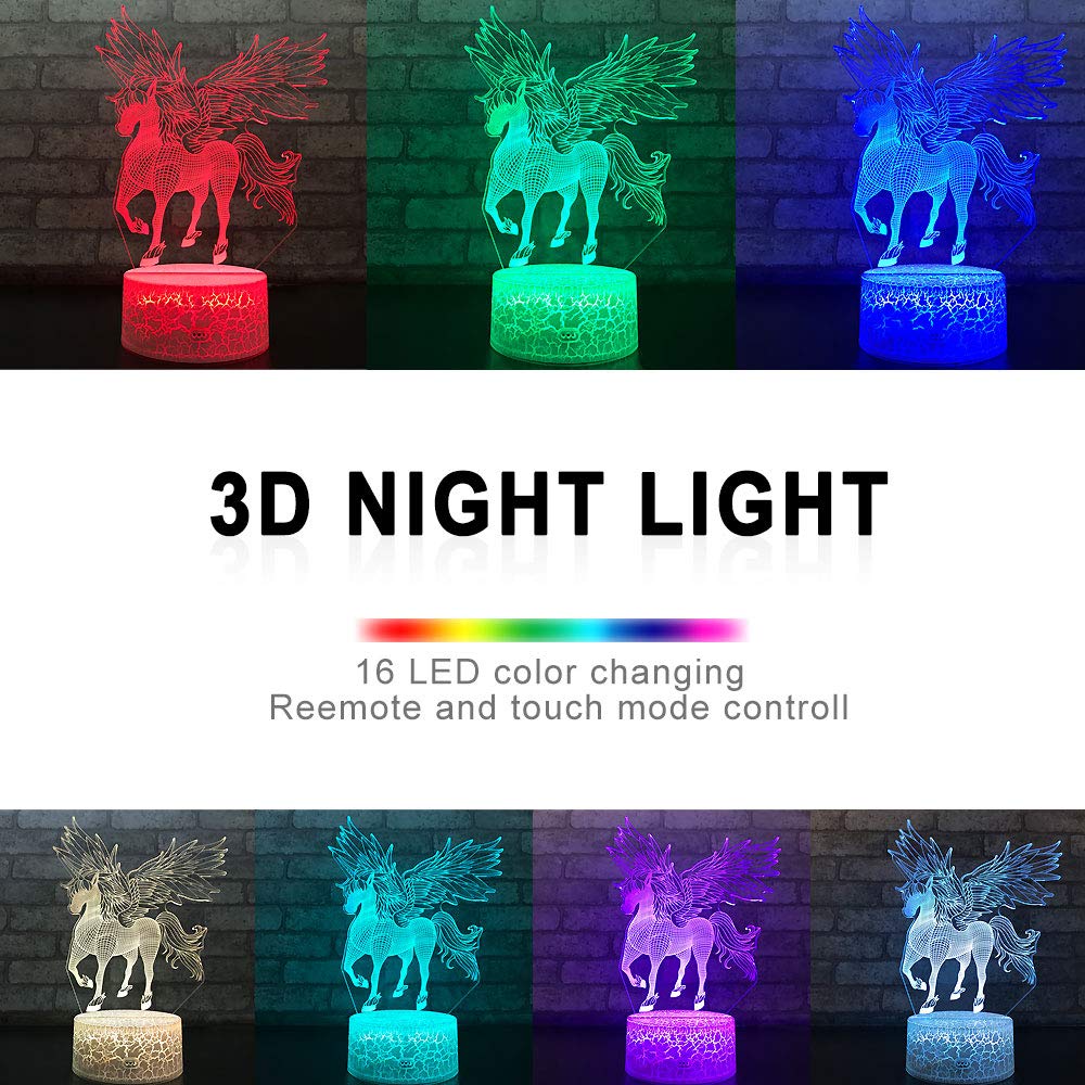 Touch Control 3D LED Night Light