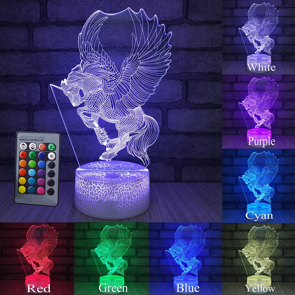 Touch Control 3D LED Night Light
