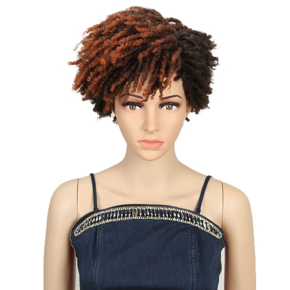 Short Dreadlocks Synthetic Hair Wig