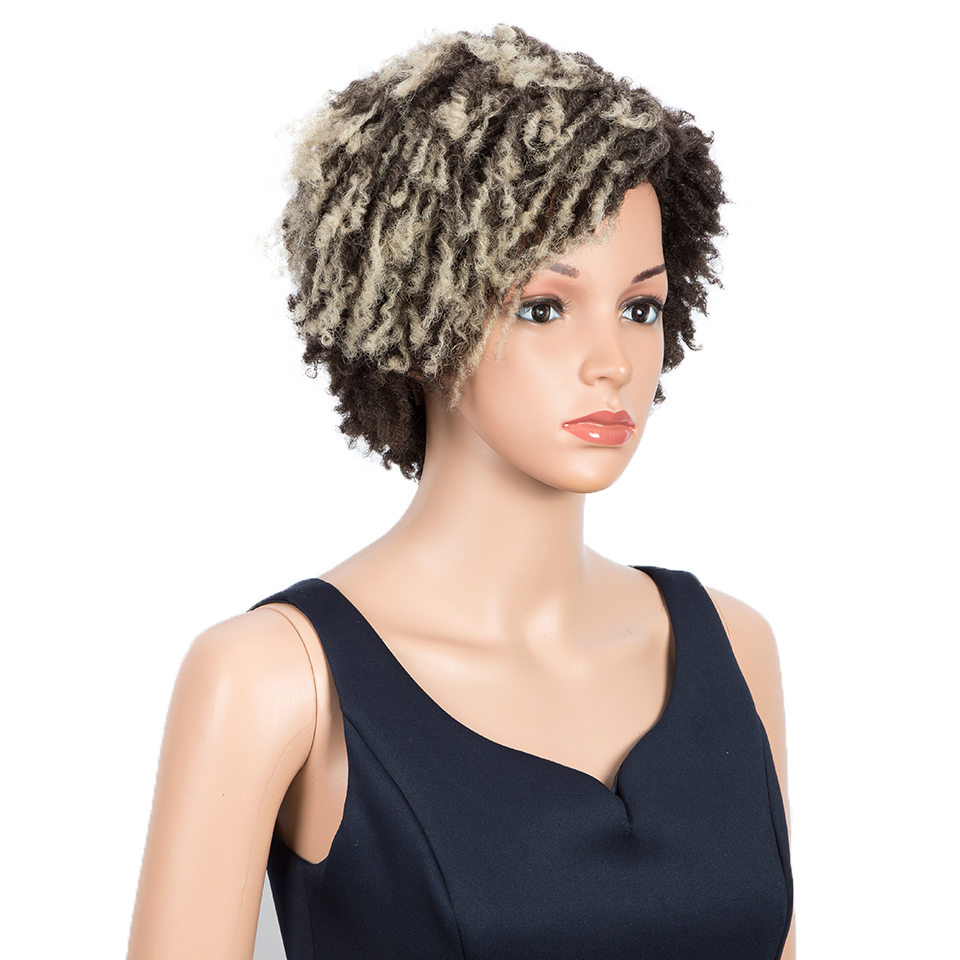 Short Dreadlocks Synthetic Hair Wig