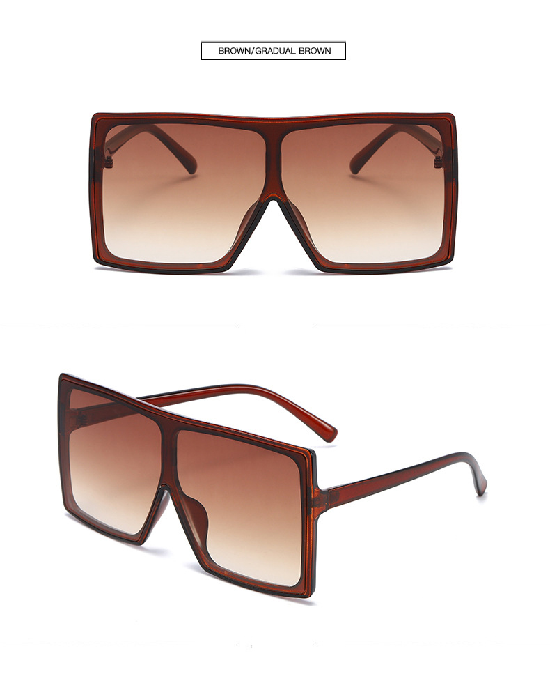 Oversized Square Shaped Sunglasses for Women