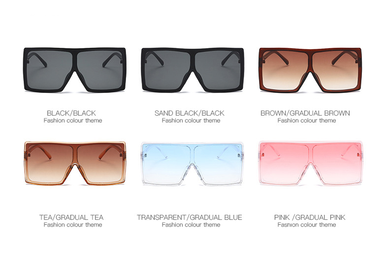 Oversized Square Shaped Sunglasses for Women