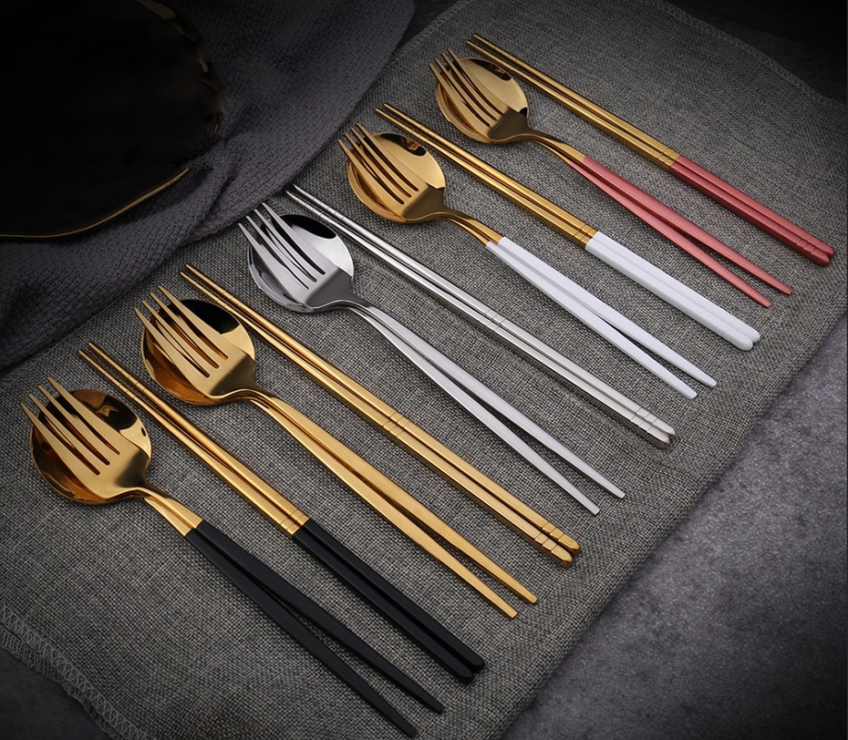 Stainless Steel Tableware Set