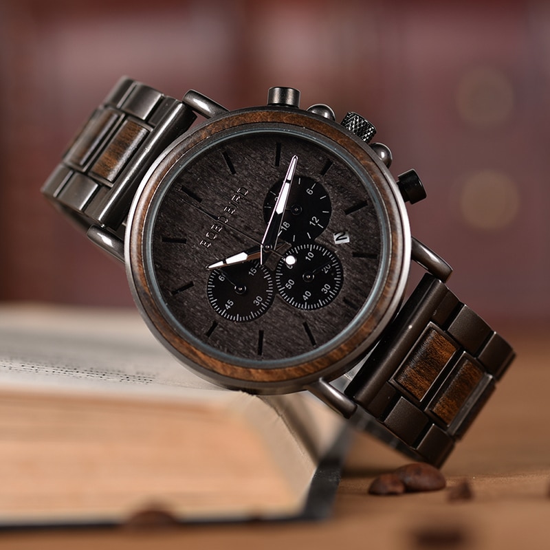 Men's Wooden Stylish Quartz Watch