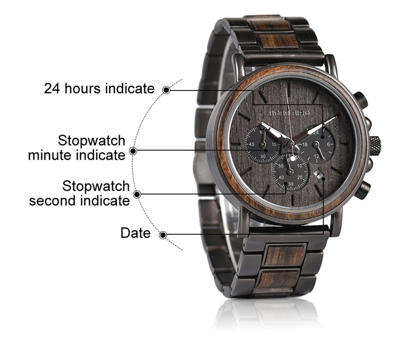 Men's Wooden Stylish Quartz Watch