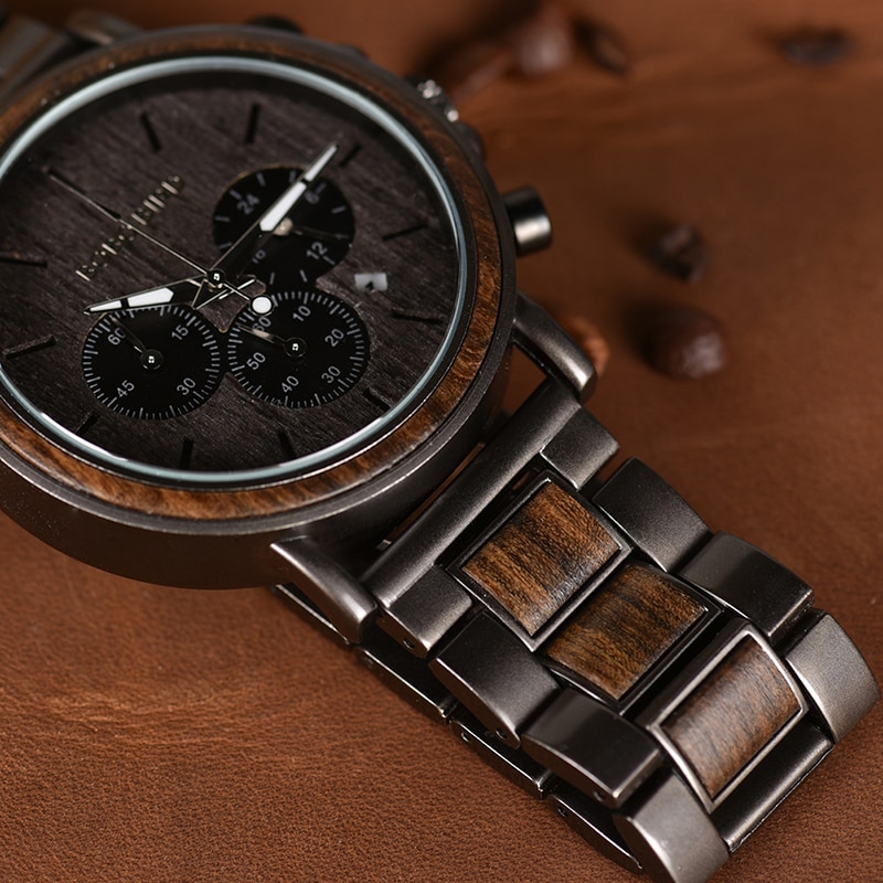 Men's Wooden Stylish Quartz Watch